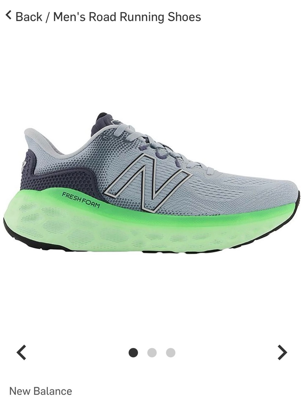 New Balance Fresh Foam More v4 Running Shoes Gray Green Men’s Size 11 - Picture 10 of 12